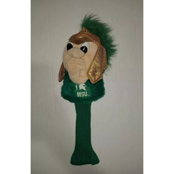 Vintage Michigan State Spartans MSU Sparty Golf Club Driver Cover - Picture 3 of 3
